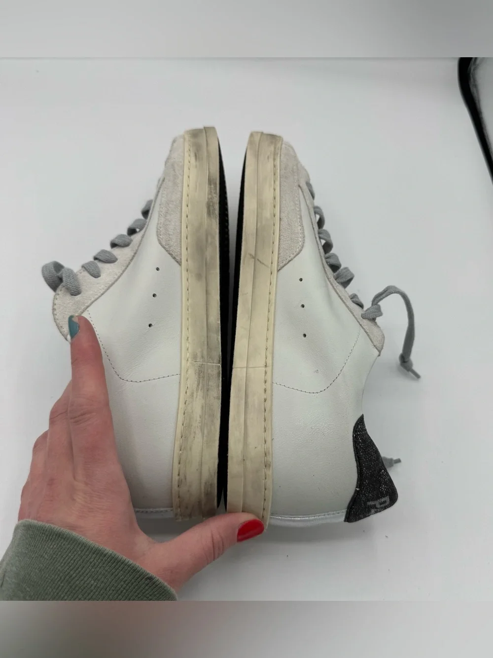 P448 John Sneaker women’s size 39 glitter heel NEW surf streetwear luxury